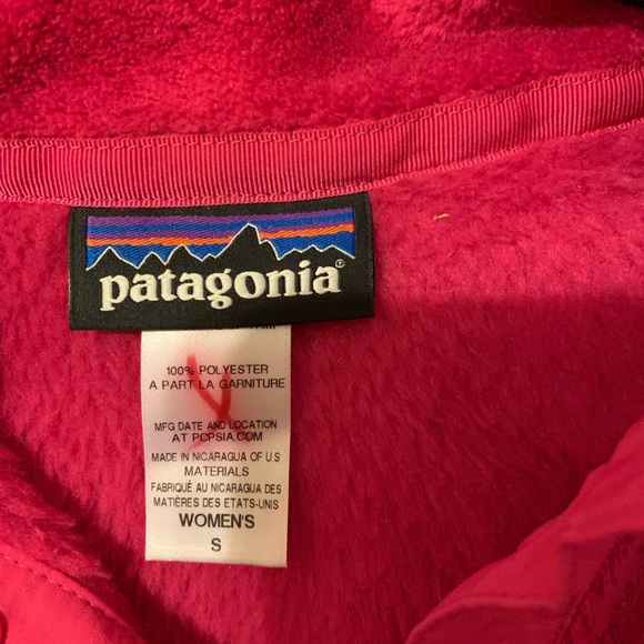 Size S EEUC Pink Patagonia Re-Tool Snap T Pullover - Picture 3 of 3